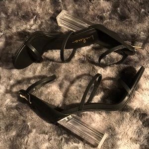 Black and Clear HEELS💕